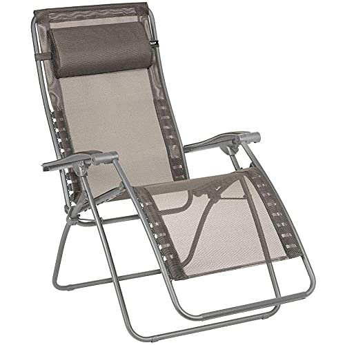 Lafuma Relax-Liegestuhl, Klappbar und verstellbar, RSXA Clip, Batyline, Farbe: Graphite, LFM2035-8717 von Lafuma Mobilier