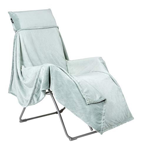 LAFUMA MOBILIER Fleece-Decke FLOCON, Für LAFUMA Relax Liegestühle, 180x170 cm, Farbe: Boréale, LFM5040-9281 von Lafuma Mobilier