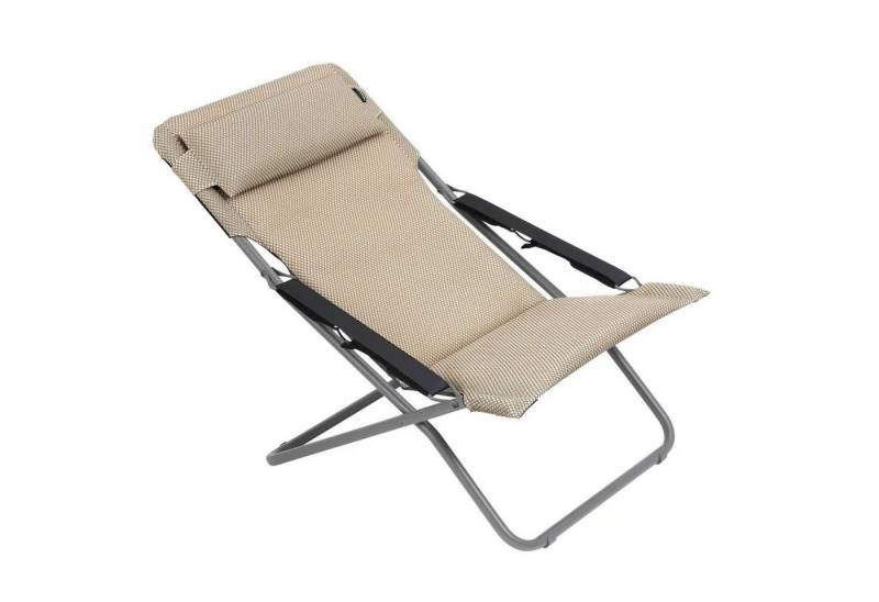 Lafuma Relaxliege Lafuma Liegestuhl Transabed XXL Becomfort Polster beige Moka von Lafuma