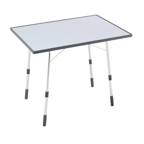Lafuma Mobilier Klappbarer, höhenverstellbarer Gartentisch, Wetterfest, California, carbon (grau), 91 x 69 cm von Lafuma Mobilier