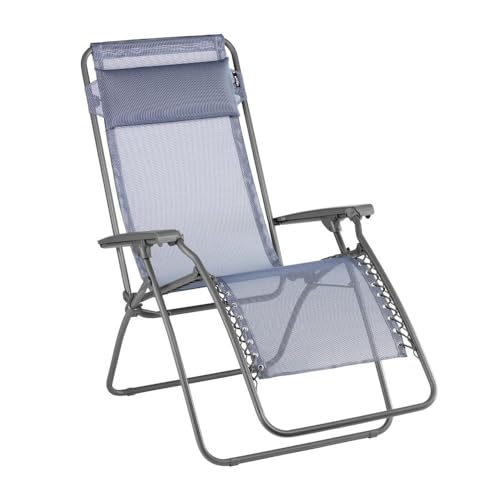 LAFUMA MOBILIER - Relaxsessel Zero Gravity RT 2 - Klappbarer Liegestuhl für Terrasse und Garten - Strapazierfähiges Batyline-Gewebe - Mehrpositionenliege, Komfortabel - Blau von Lafuma Mobilier