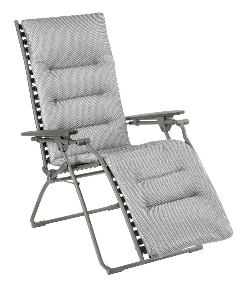 Lafuma Relaxliege EVOLUTION BE COMFORT in Gestell dunkelgrau, Bezug silber von Lafuma