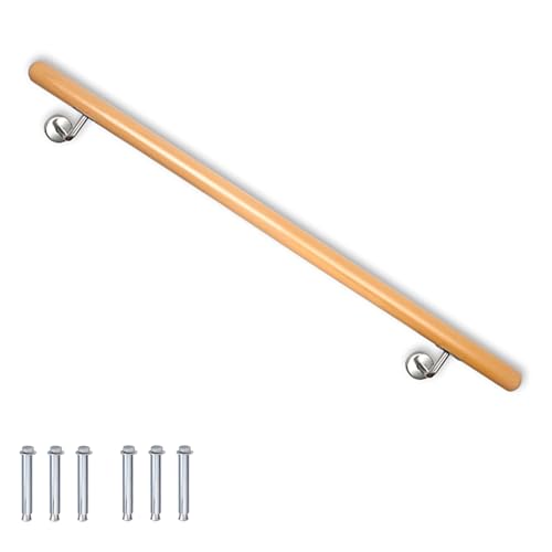 Buche Holz Handlauf Treppengeländer Geländer für Treppe Treppe Wandhandlauf Wand Treppe seitliche Montage Auswahl Länge 80-500 cm, Länge:80 cm Buche Holz Handlauf Treppengeländer Geländer für Treppe Treppe Wandhandlauf Wand Treppe seitliche Montage Auswahl Länge 80-500 cm, Länge:80 cm von V2Aox