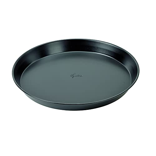 Lagostina Gustosa Pizzablech, rund, aus Stahl, antihaftbeschichtet, für Backofen, Schwarz, Durchmesser 32 cm von Lagostina