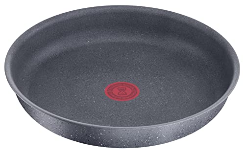 Lagostina Ingenio Mineralis Green Bratpfanne Ø 28 cm, 100% recycelt, für Gas, Backofen und Induktion, mit Kochanzeige, verwendbar mit abnehmbarem Griff von Lagostina