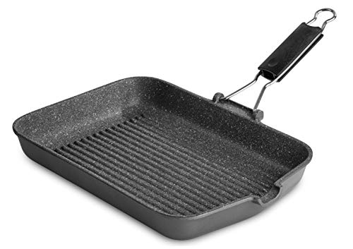 Lagostina Spezieller Antihaftgrill, Aluminiumdruckguss, grau, 24 x 36 cm von Lagostina