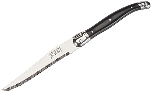 Jean Dubost Laguiole 11313 Wurstschneidebrett mit Messer, schwarz von Jean Dubost