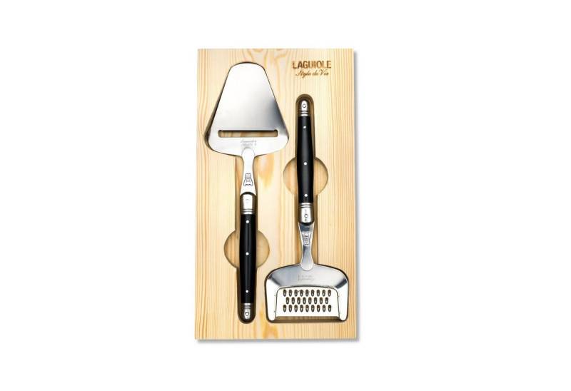 Laguiole Style de Vie Käsemesser LAGUIOLE KÄSESET "PREMIUM", Käsehobel & Käsereibe, schwarz von Laguiole Style de Vie