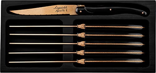 Laguiole Style de Vie Steakmesser Prestige Line, 6-teilig, Kupfer von Laguiole Style de Vie