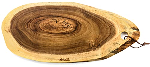 Style de Vie Servierbrett oval, Akazienholz, groß, 52x23cm von Laguiole Style de Vie