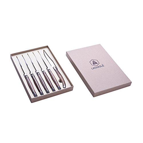 Laguiole 6er Steakmesser-Set Walnut Handle von LAGUIOLE
