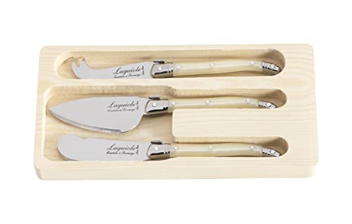 Laguiole Style de Vie Käsemesser-Set Premium Line, 3-teilig, Perle von Laguiole Style de Vie