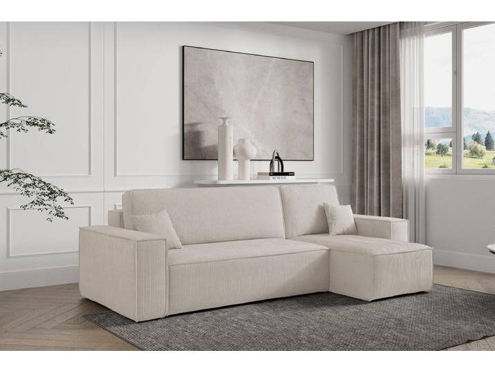 DB-Möbel Ecksofa mit Schlaffunktion \ LAGUNA\ Bester Preis vom Hersteller, Seite ist universal (links oder rechts), poso 100 von Laguna