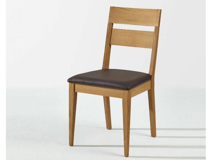 Schösswender »Filippa« Wildeiche Massivholz Stuhl Echtleder Laguna soft braun von Laguna