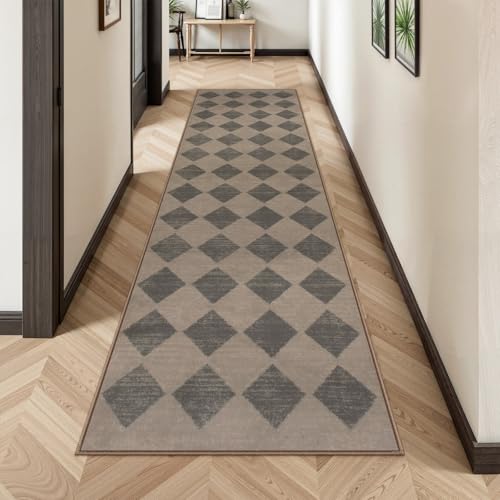 Lahome Läufer für Flur, rutschfest, ultradünn, für Küche, Badezimmer, marokkanisches Rankgitter, Überwurf, Teppichläufer für Schlafzimmer, Eingangsbereich, Dekoration, 60 x 200 cm, Braun Lahome Läufer für Flur, rutschfest, ultradünn, für Küche, Badezimmer, marokkanisches Rankgitter, Überwurf, Teppichläufer für Schlafzimmer, Eingangsbereich, Dekoration, 60 x 200 cm, Braun von Lahome