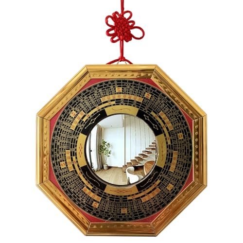 Lahviuu Bagua Spiegel Ornament,Traditioneller Chinesischer Feng Shui Lucky Bagua Mirror,für Home Decoration Business Ornament(17,5 cm konvex) von Lahviuu