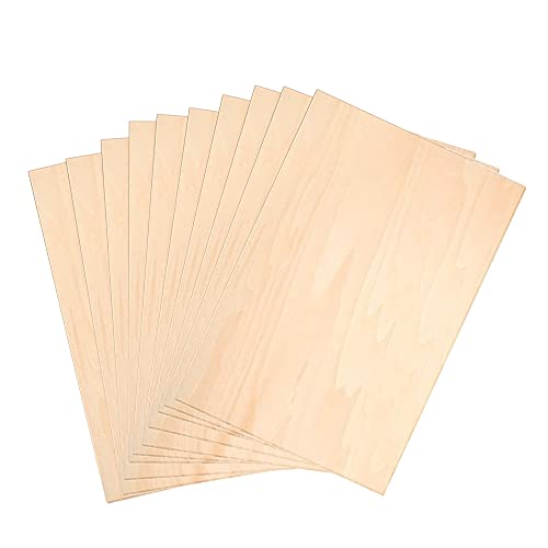 Sperrholz Platten,10 pcs A5 Sperrholzplatten Bastelholz Platten Holzplatte Sperrholz Holzbretter Bauholz zum Basteln,für Weihnachten DIY Modell, Kunst und Handwerk, Gemälde von Lahviuu