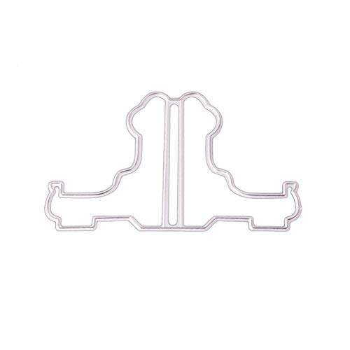Lai-LYQ Stanzmaschine Stanzschablone, Metall Stanzformen Unterstützung Album Fotohalter Scrapbooking DIY Prägeschablonen Dekor Silver von Lai-LYQ