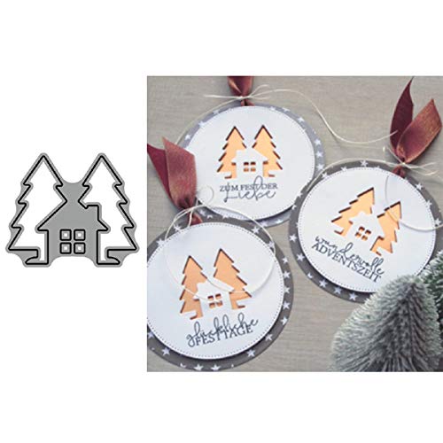 Lai-LYQ Stanzmaschine Stanzschablone, Weihnachtsbaum Scrapbooking Prägeschablonen Festival Karten Foto Handwerk Dekor Geschenk von Lai-LYQ