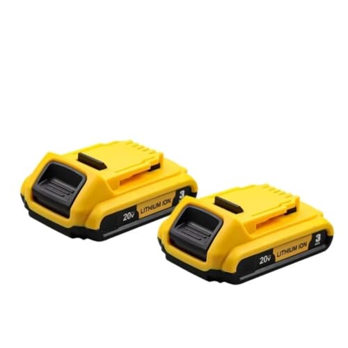 DCB203 Li-Ionen-Akku 18 Volt 20 V 3,0 Ah, kompatibel mit Dewalt Max Tools 205 DCB206 DCB204 DCB200 DCB182 DCB180 DCB230 DCD DCF DCG-Serie(2 Pack 3.0Ah-Yellow) von LaiCaiLO
