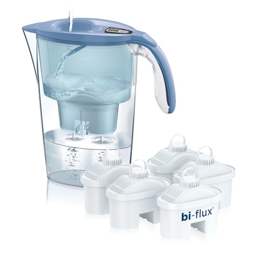LAICA J9090B Stream Line Filterkanne – 2,3 l – Blau – 7 Bi-Flux-Filter inklusive, bewahrt Mineralsalze und reduziert unerwünschte Substanzen, digitaler Timer, Sicherheit Made in Italy LAICA J9090B Stream Line Filterkanne – 2,3 l – Blau – 7 Bi-Flux-Filter inklusive, bewahrt Mineralsalze und reduziert unerwünschte Substanzen, digitaler Timer, Sicherheit Made in Italy von Laica