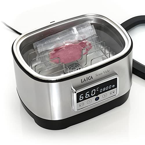LAICA Sous Vide – 8 L, 700W, Digitales Display, Timer, Temperaturregelung, Touch-Sensor, Touch-Aktivierung, Edelstahlgehäuse – Für Vakuumbeutel und Präzises Garen Geeignet LAICA Sous Vide – 8 L, 700W, Digitales Display, Timer, Temperaturregelung, Touch-Sensor, Touch-Aktivierung, Edelstahlgehäuse – Für Vakuumbeutel und Präzises Garen Geeignet von Laica