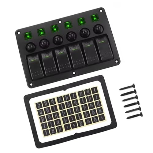 12 V 24V Rocker Switches Panel Für Meeresauto Auto Waterefiel 6 Banden Umschalten Mit Indikatoren Leicht Und Aufkleber Rocker Panel Ohne Verdrahtung Überlastschutz 12 V 24V Rocker Switches Panel Für Meeresauto Auto Waterefiel 6 Banden Umschalten Mit Indikatoren Leicht Und Aufkleber Rocker Panel Ohne Verdrahtung Überlastschutz von Laikoutd