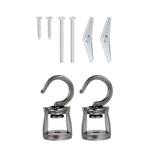 2 Stücke Stilvoller Decken Swag Haken Zum Hängenden Licht Und Pflanzlichen Stabilen Metallkonstruktion Accessoire Für Innenräume Verwenden Schwebungen Haken von Laikoutd