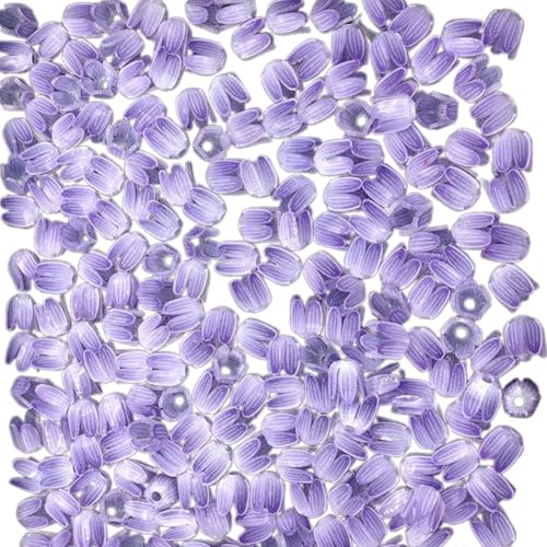 Laikoutd 50 Stcs Tulpen Perlen Blumenperlen Farbdruck Blütenknospen Für Armbänder Halsketten Handwerk Schmuck Nachtlicht Machen von Laikoutd