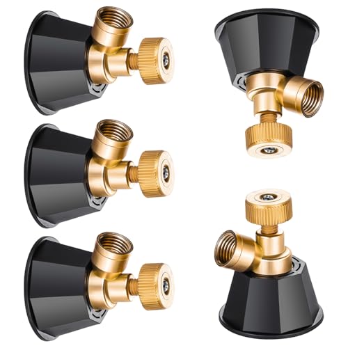 5pcs Einstellbare Hochdrucknebeldüse Für Gewächshäuser Und Landschaftsbauanwendungen Rostbeständigkeit Für Verschiedene Gebrauchswässerdüsen von Laikoutd