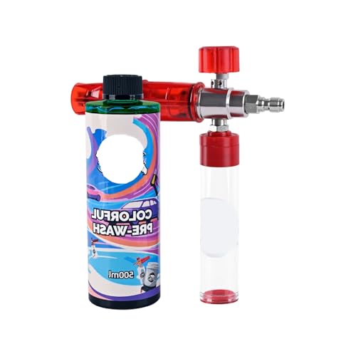 Laikoutd Auto Motorradwaschseife Mit 1/4 Zoll Schnellanschluss Und Einstellbare Düsenschaumkanonen Schaumkanonen Fit Druck Waschmaschine Zubehör von Laikoutd
