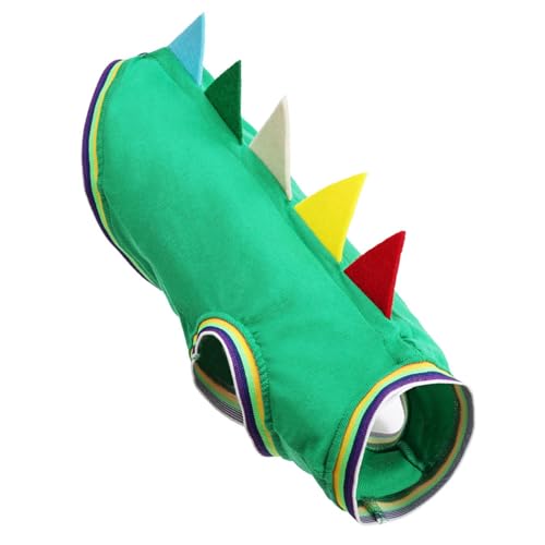 Dinosaurier Themenhund Kostüm Weste Bequem 2 Bein Kleidung Easy Wear Design Cosplay Kleidung Für Dackel Winterwärme Hund Kostüm von Laikoutd