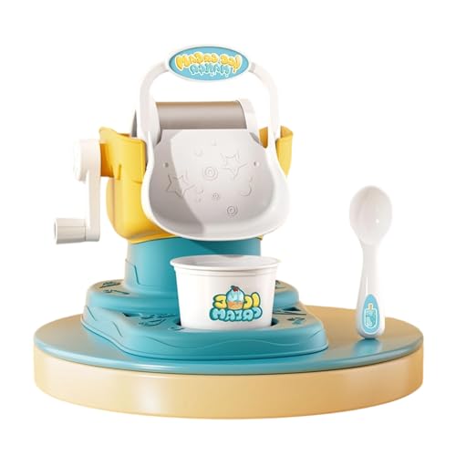 Einfach Zu Bedienend Soft Serve Ice Cream Maker Für Kinder Tragbare Handkurbel Gefrorene Dessert Making Machine Bildungsspielzeug Eismaschine Ice Cream Maker von Laikoutd