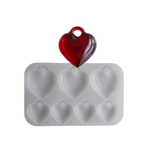 Einfach Zu Bedienender Silikonform Zum Erstellen Von Herzanhängen Dekoration Für Romantik Valentinstag Spezielle Geschenke Verwenden Herzheizform von Laikoutd