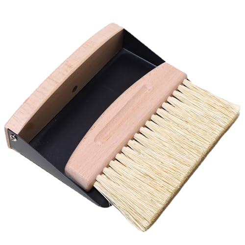 Ergonomisches kleines Reinigungsset mit Borsten und bequemem Griff, kleines Buchenholzbesen und Pfannenset für den täglichen Gebrauch von Laikoutd