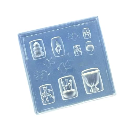 Flexible Nägel Dekoration Silikonform Mit Ozeanikkreaturen Wie Starfishes Corals Für Professionelle Salon Verwenden Professionelle Nagelkunstwerkzeug Silikon von Laikoutd