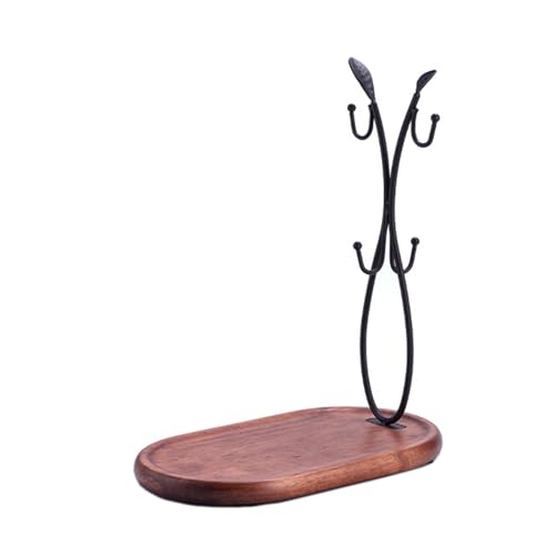 Funktionaler Tasse Standhalter Stilvoller Kaffee Tasse Standbaum Mit 4 Haken Metall Tassenhalter Für Küchentheke Platz Sparsamer Tasse Rack von Laikoutd