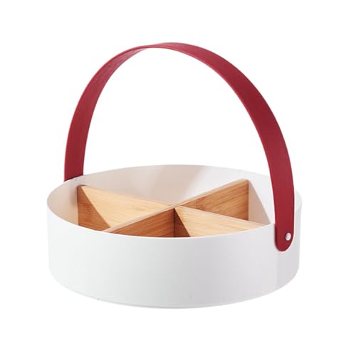 Geteilte Portionen Tablett Mit 4 Fächer Snacks Box Getrockneter Früchte Tablett Schokoladenbox Nussplatten Schalenplatten Leicht Zu Verwenden. von Laikoutd