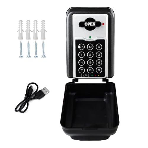 Großer Schlüsselverriegelungsbox Outside Key Safe Box Wandmontage Kombinationsschloss Sicherheitsbox Outdoor Ersatzschlüssel Hider Sicherer Schlüsselhalter von Laikoutd