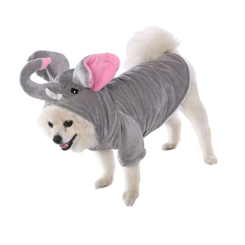 Hundelefant Kostüm Hoodies Sweatshirt Outfit Für Haustier Komfortablänge Geburtstage Einfacher Dressing Baumwollhundkostüm Mit Ärmeln von Laikoutd
