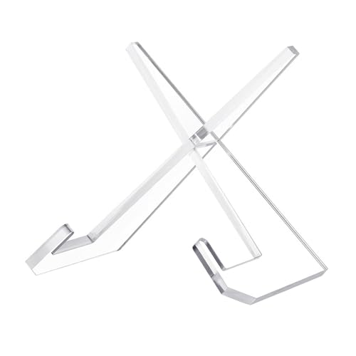 Laikoutd Klares Multifunktionales Rezepthalterregal Mit Nonslip Design Perfekt Für Bücherplatten Kochbuch Rack Home Dekoration Mehrzweck Acryl Display Rack von Laikoutd