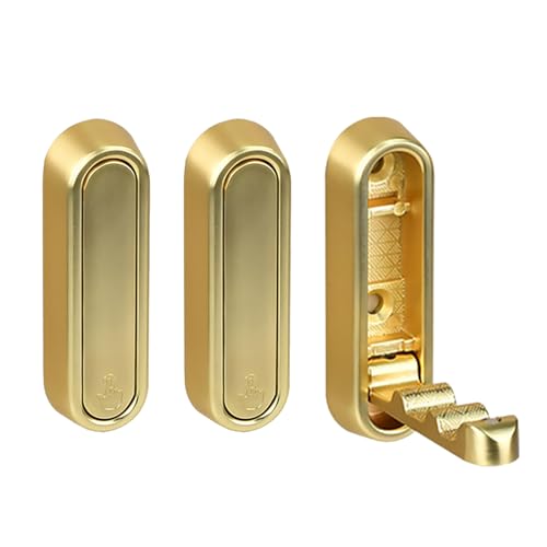 Laikoutd 3 Teilige Einziehbare Duschhaken Rostbezogene Metall Wandbügel Moderne Badezimmerhaken Set Für Kleine Raumoptimierung Rostfeste Faltbare Kleiderbügel von Laikoutd