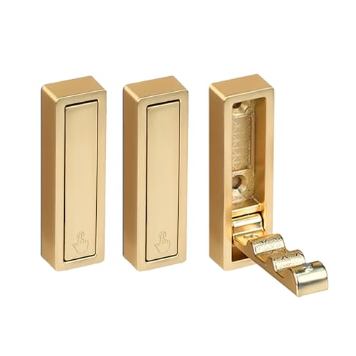 Laikoutd 3 Teilige Einziehbare Duschhaken Rostbezogene Metall Wandbügel Moderne Badezimmerhaken Set Für Kleine Raumoptimierung Rostfeste Faltbare Kleiderbügel von Laikoutd