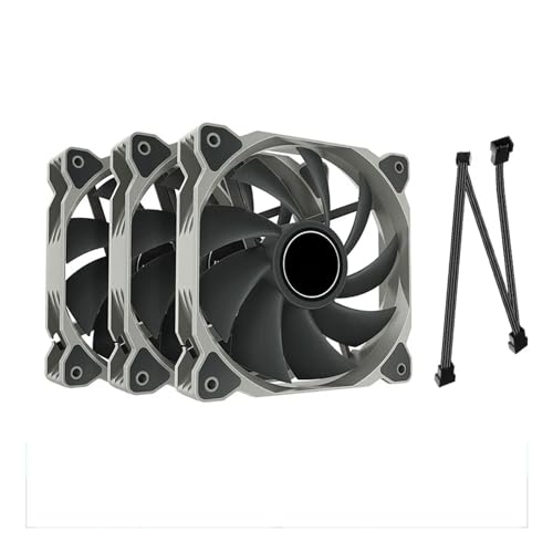 Laikoutd 3pcs Drahtloses Spleißen 3-in-1-Hülle Lüfter 12V PWM Rundschreiben 120-mm PC Computer CPU Flüssigkühlung Ventilator Lüfter 1500 U/Min Laptop Kühlzubehör von Laikoutd