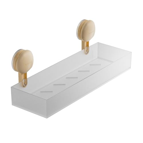 Laikoutd Badezimmerlagerständer Einfache Baugruppe Stapelte Plan Polituren Gestapeltes Badezimmereinheit Einfach Für Handtücher Und Toilettenartikel Rostfeste Plastik Duschregal von Laikoutd