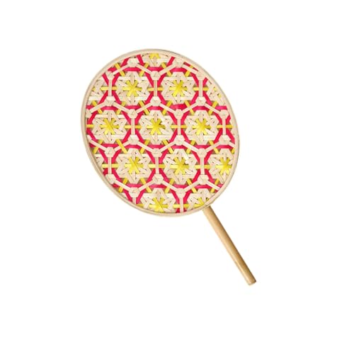Laikoutd Handgefertigte Palms Blatt Handlüfter Summers Kühlungen Fans Chinesische Stile Handheld Home Decors Natürliche Bambus Gewebte Fans Chinesische Stile Handheld von Laikoutd