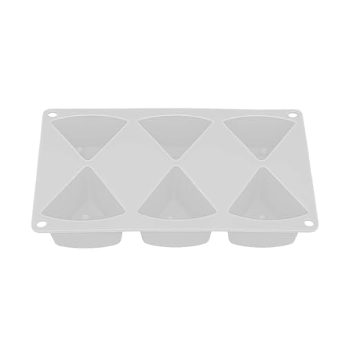 Laikoutd Hitzebeständige Lebensmittelqualität Silikonform 6 Hohlraumdreiecke Form Für Käse Süßigkeiten Handwerk Wiederverwendbares Küchenwerkzeugkäse Dekoration Schimmel von Laikoutd
