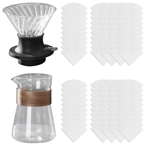 Laikoutd Kaltes Gebräu Gießt Über Die Kaffeemaschine Mit Abnehmbarer Silikonbasis Und Hitzebeständigem Glas Für Hausgebäude Enthusiasten von Laikoutd