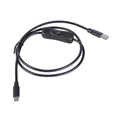 Laikoutd Männlicher USB3.0 Zum Typ C Stromkabel Mit Schaltern 10W Ladungskabellinien Unterstützen Die 5Gbit / S Datenübertragung Für Tablets Telefone von Laikoutd