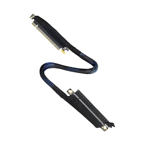 Laikoutd Niedriger Verlust PCIE5.0 X16 Linkseingang GPU Verlängerungskabel 180 Grad Kurvendesign Mit Abriebfestem Meshesharness Risers Rechter Ausgang Links Eingabeteilung GPU Risers Kabel Laikoutd Niedriger Verlust PCIE5.0 X16 Linkseingang GPU Verlängerungskabel 180 Grad Kurvendesign Mit Abriebfestem Meshesharness Risers Rechter Ausgang Links Eingabeteilung GPU Risers Kabel von Laikoutd